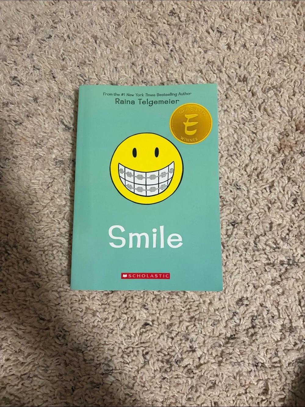 Scholastic Guts - Purple Cover with Yellow Emoticon